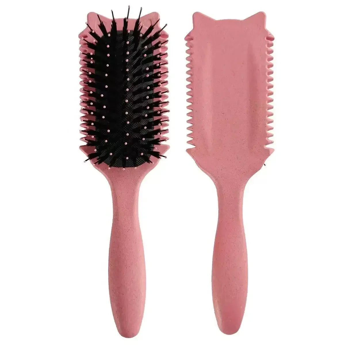 Portable Wooden Soft Bristle Curly Hair Shaping Styling Brush