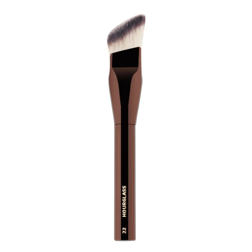Angled Synthetic Makeup Brush For Foundation And Blush