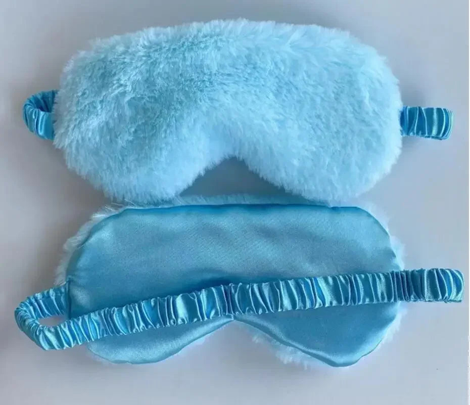Comfortable Soft Plush Sleeping Eye Mask For Light Blocking