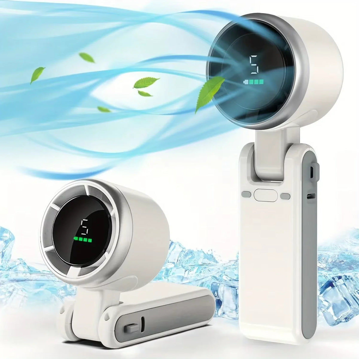 Portable Foldable Mini Fan USB Rechargeable For Office Desk Travel