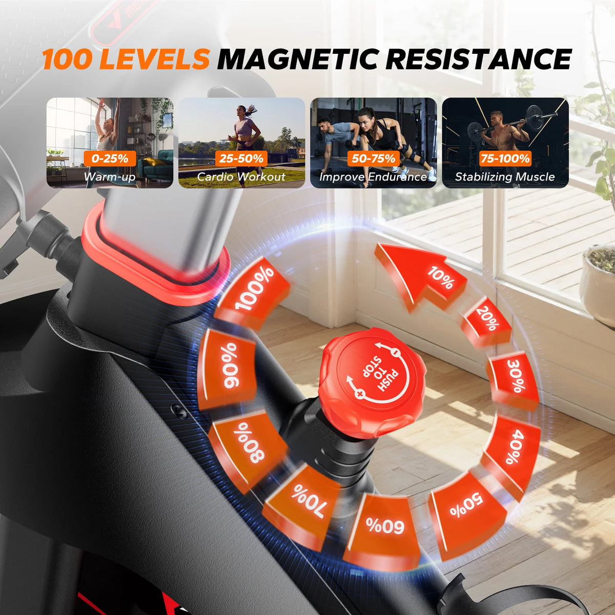 MERACH S38 Indoor Cycling Bike With Magnetic Resistance for Home Fitness