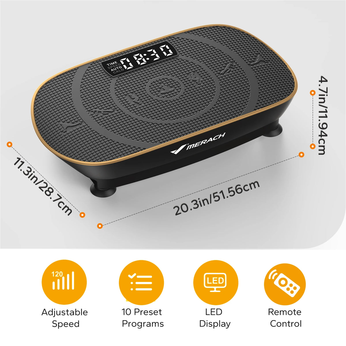 Merach Vibration Plate Exercise Machine For Whole Body Workouts