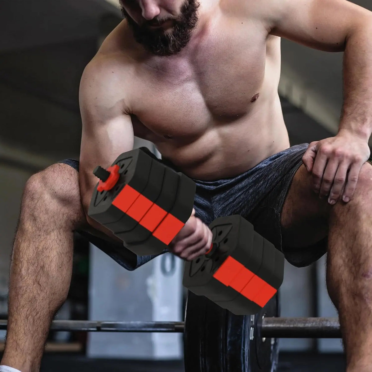 Adjustable Convertible Dumbbell Barbell Set For Home Strength Training