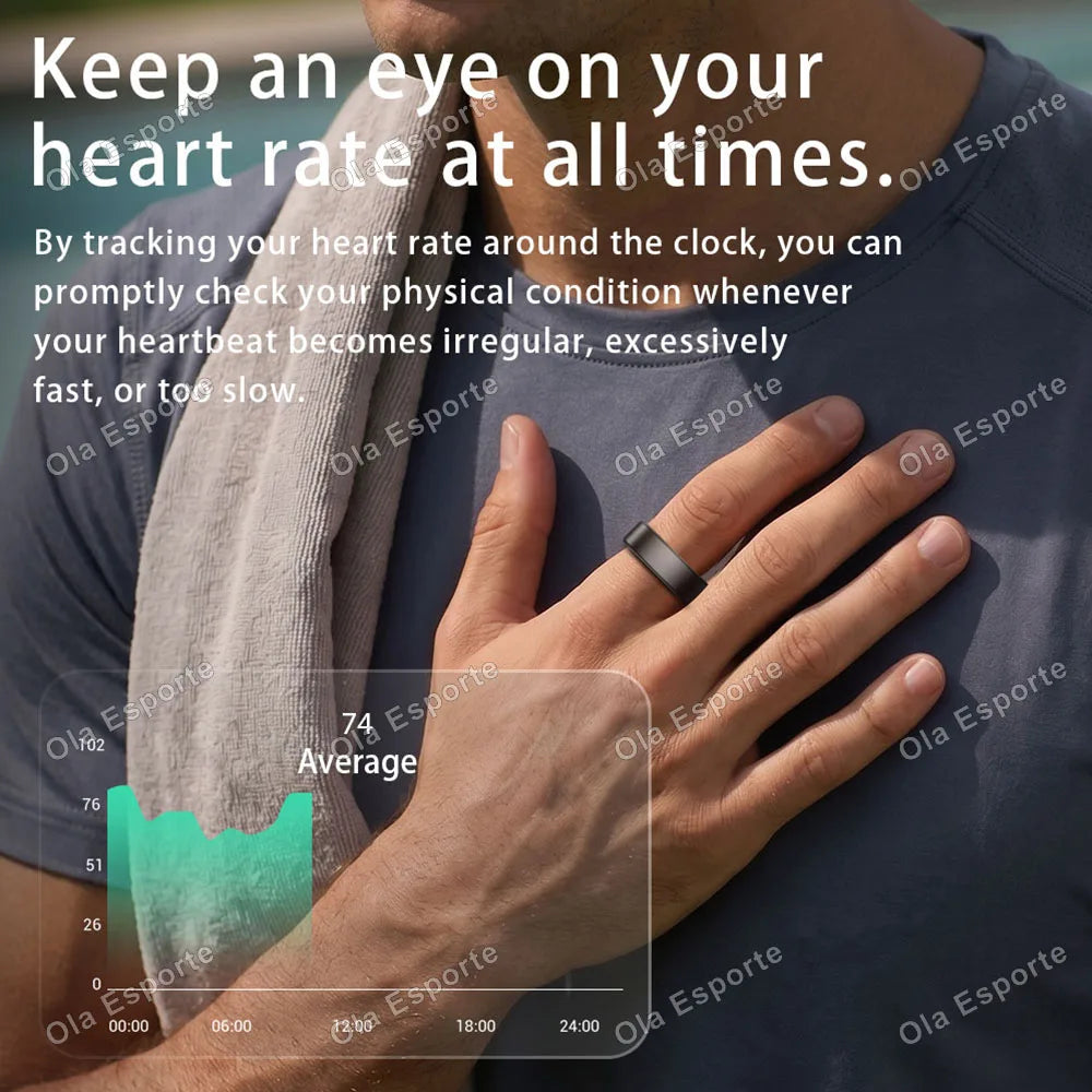 Ola Esporte Smart Ring Health Tracker Heart Rate And Sleep Monitoring