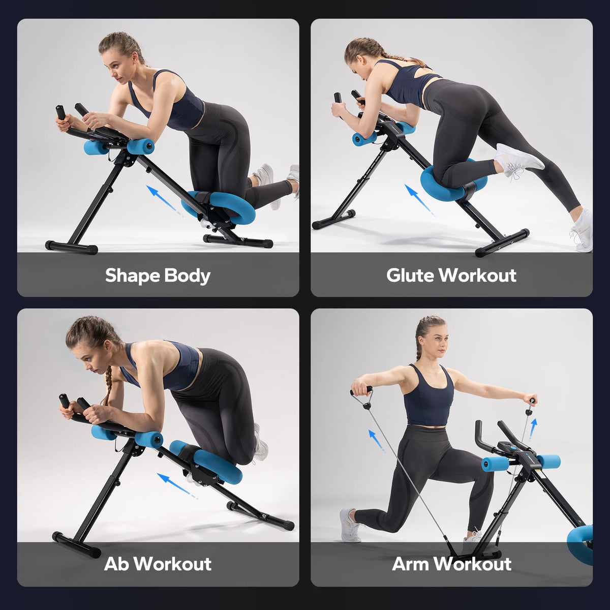 Merach Foldable Abdominal Exercise Machine With Knee Support