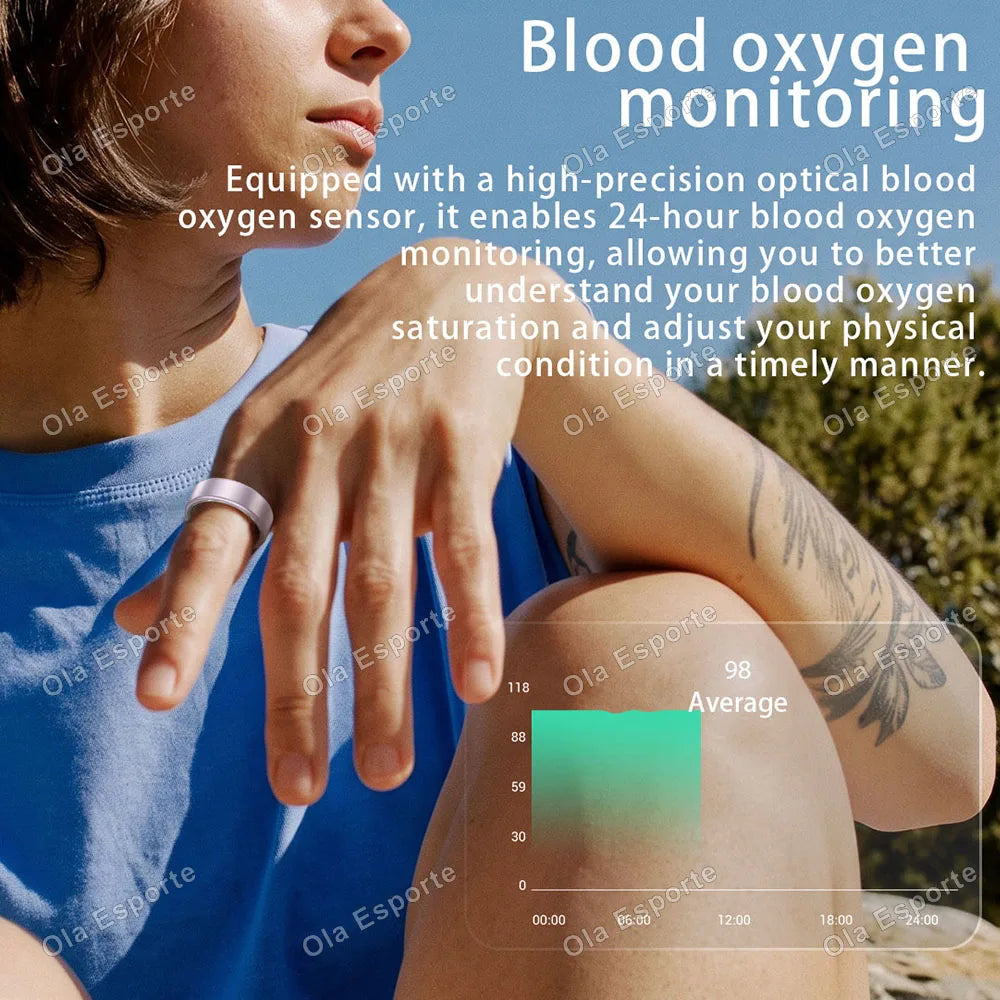 Ola Esporte Smart Ring Health Tracker Heart Rate And Sleep Monitoring