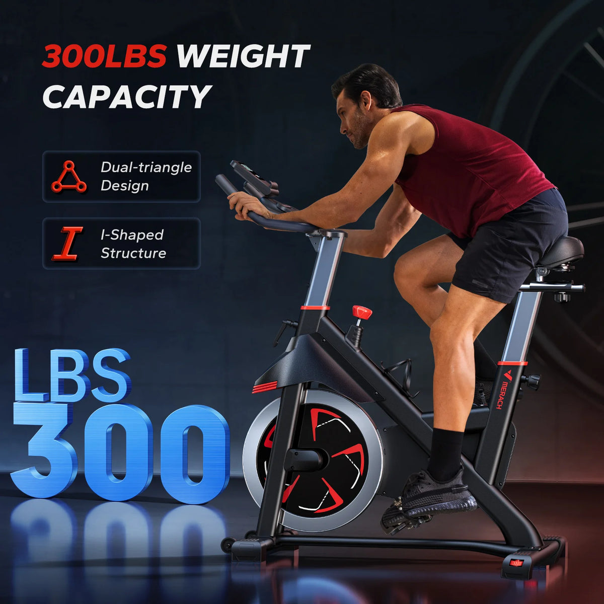 MERACH S38 Indoor Cycling Bike With Magnetic Resistance for Home Fitness