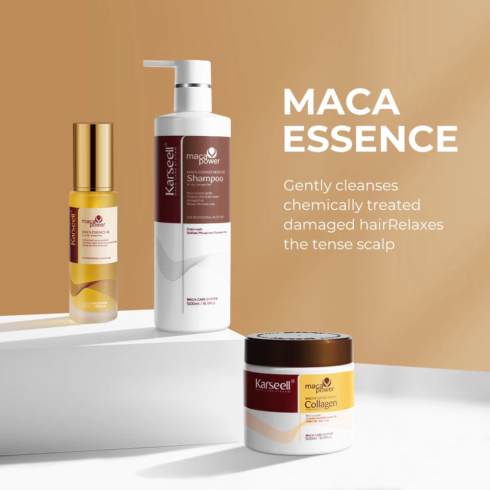 Karseell Collagen Argan Oil Hair Mask Shampoo Repair Set