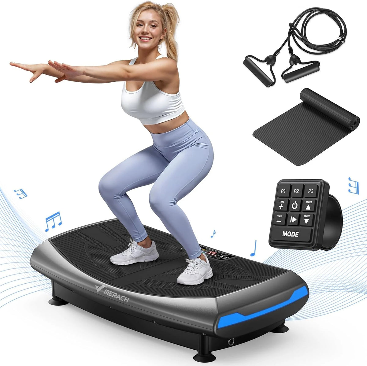 Merach Vibration Plate Exercise Machine For Full Body Workouts