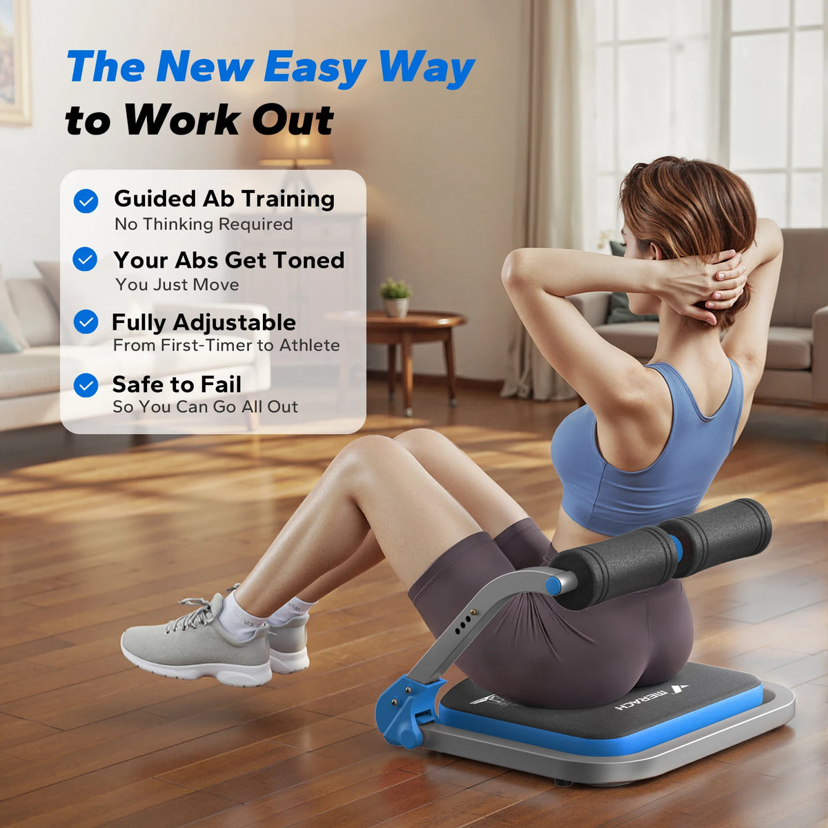 Merach Automatic Rebound Abdominal Crunch Machine For Home Fitness