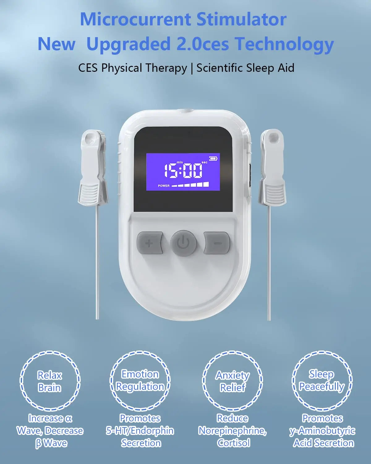 CES Microcurrent Sleep Aid Device for Insomnia Anxiety Relief