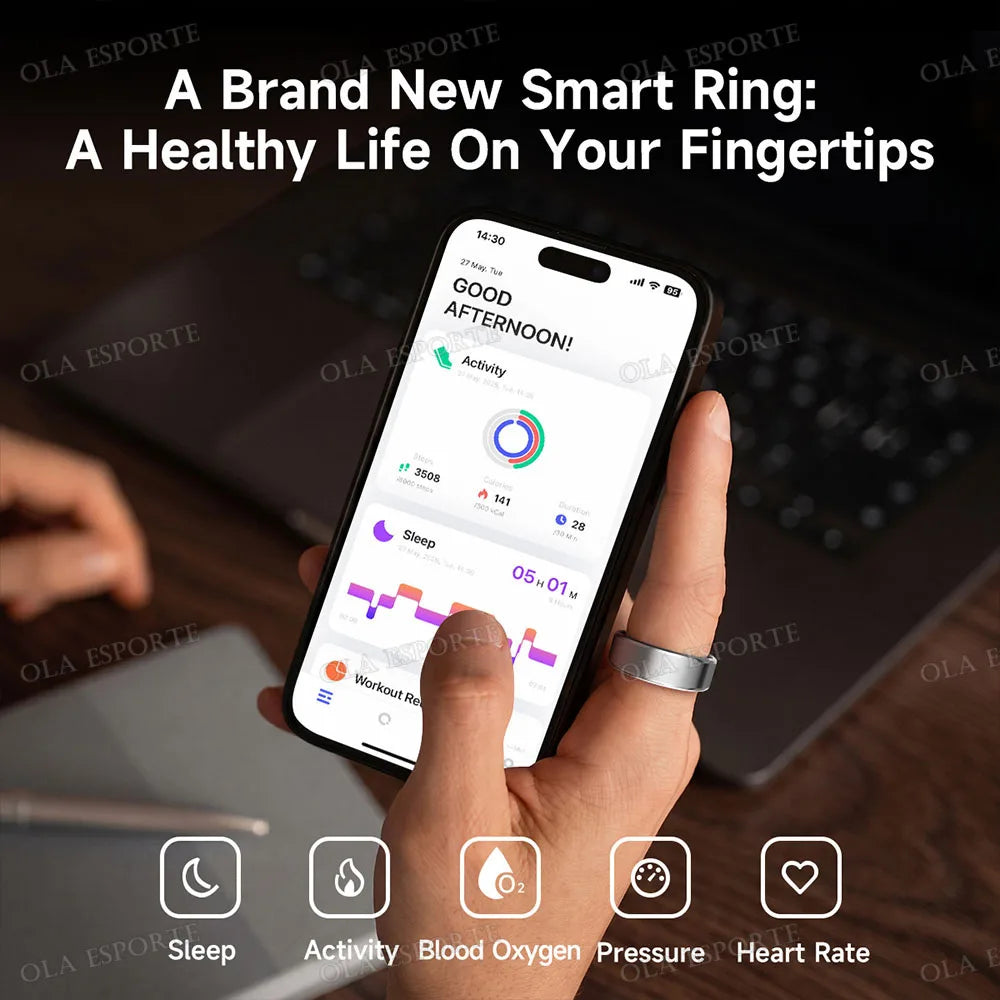 Ola Esporte Smart Ring Heart Rate And GPS Tracker