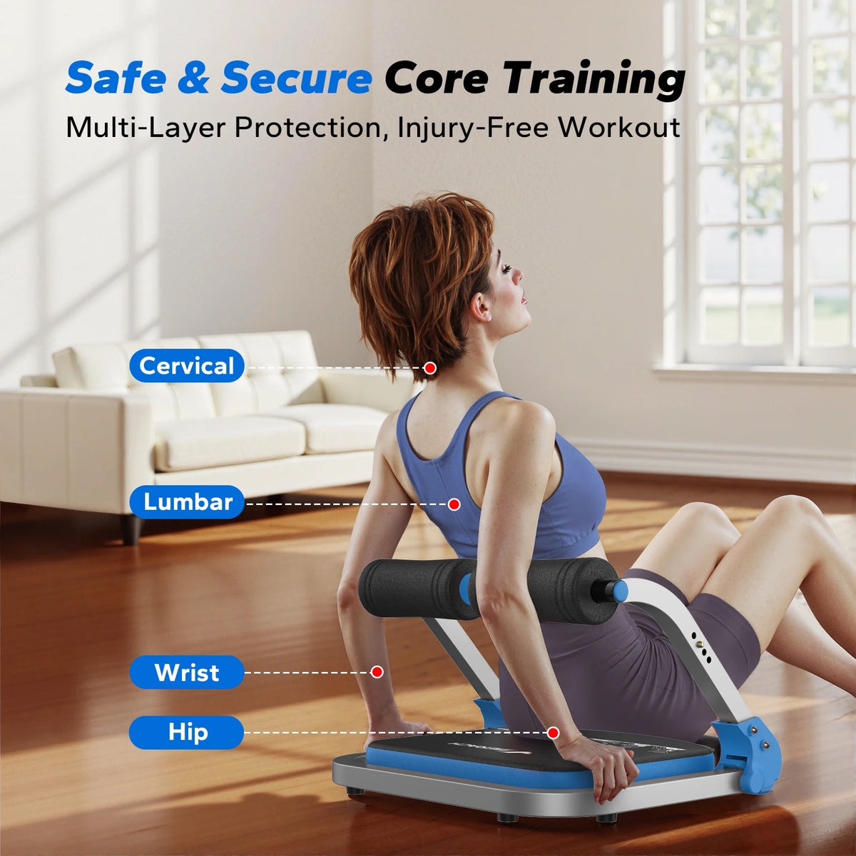 Merach Automatic Rebound Abdominal Crunch Machine For Home Fitness