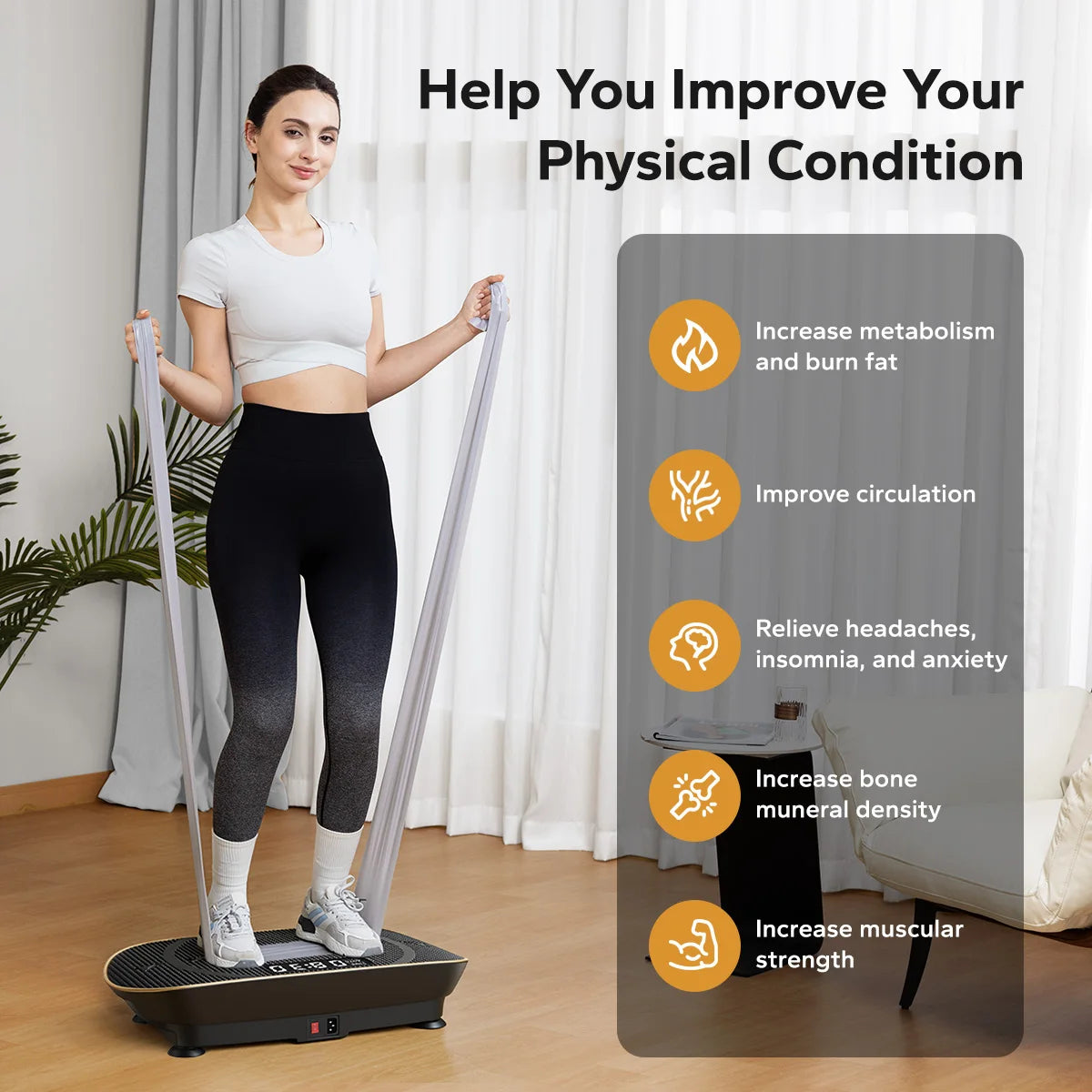 Merach Vibration Plate Exercise Machine For Whole Body Workouts