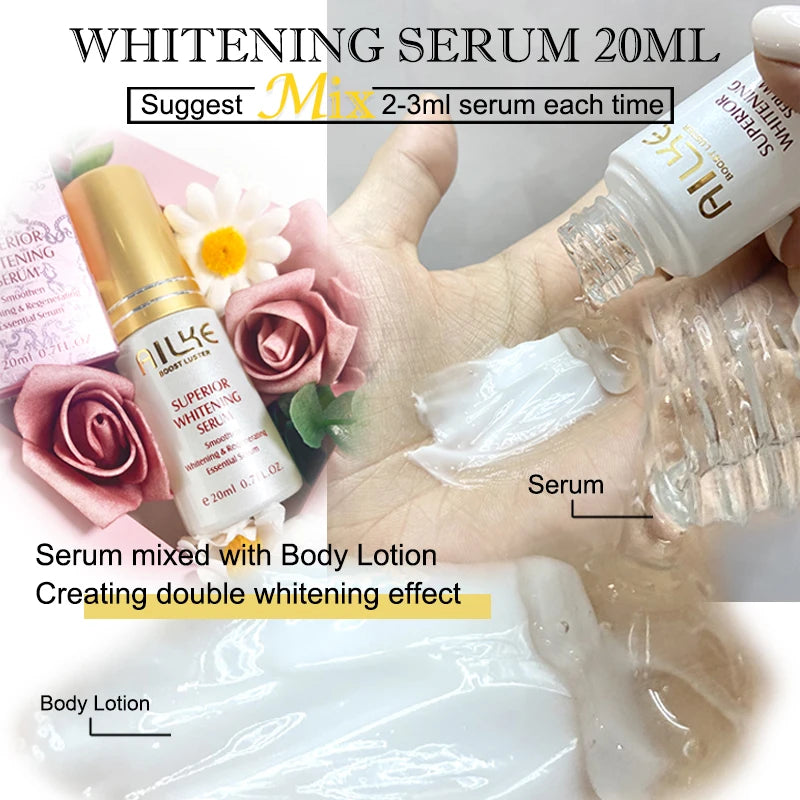 Ailke Glutathione Vitamin C Whitening Body Cream Reduces Dark Spots