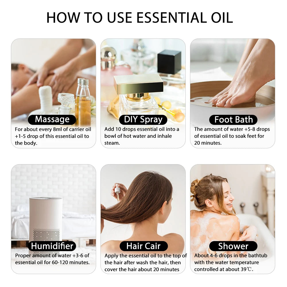 PHATOIL Pure Natural Essential Oil For Aromatherapy And Skin Care