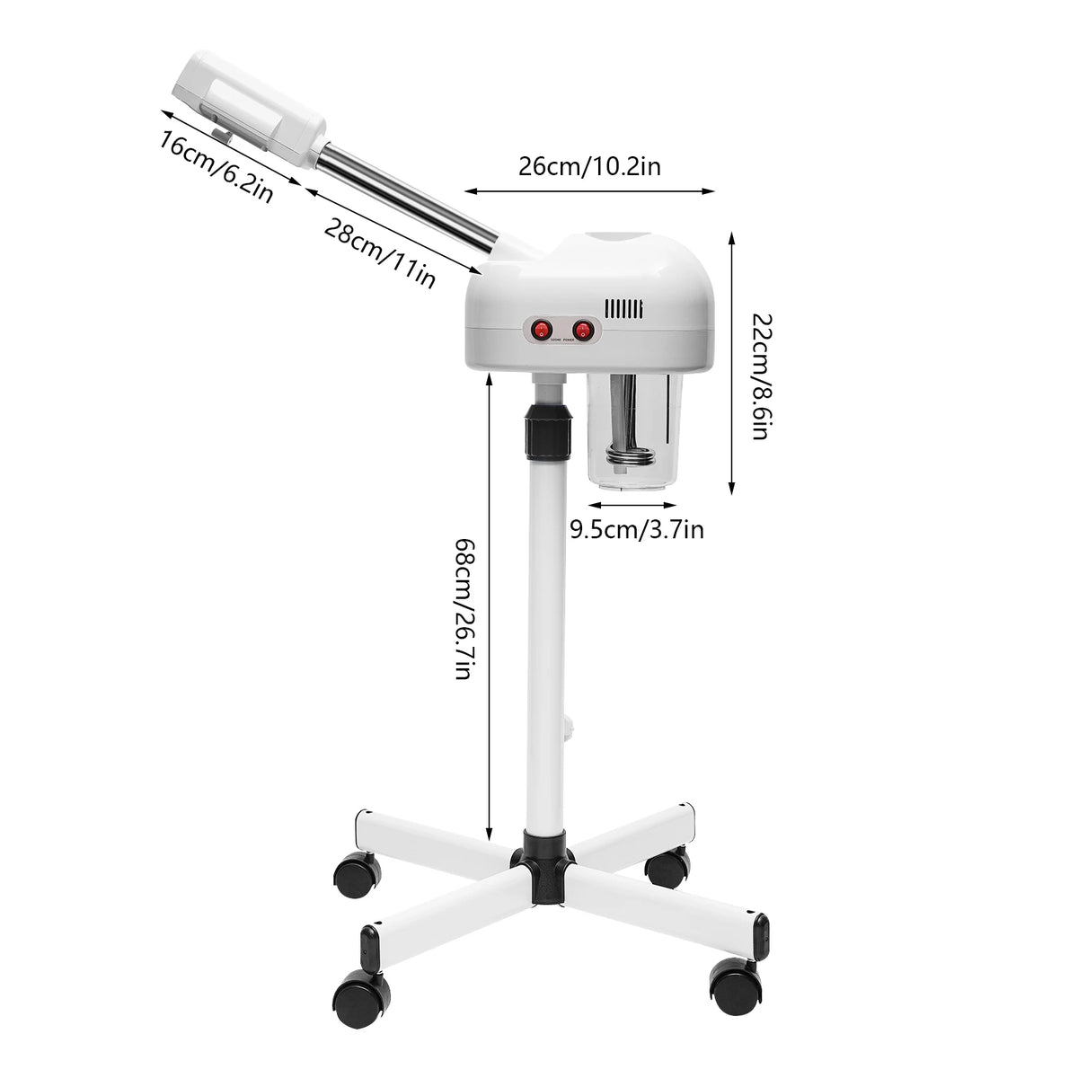 Adjustable Professional Facial Steamer For Salon Spa Skin Care