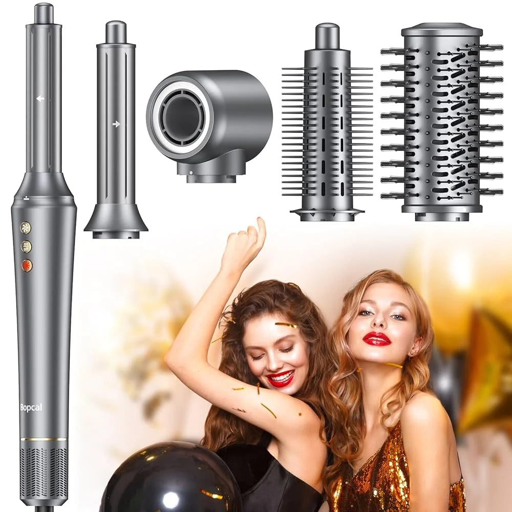Bopcal Multifunctional Hot Air Comb Hair Dryer With Anion Technology