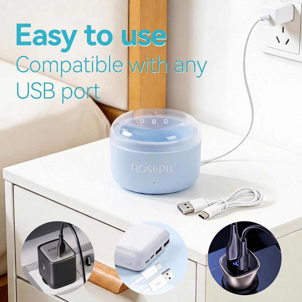 Rosepil Smart Wax Warmer Hair Removal Kit With Fast Charging