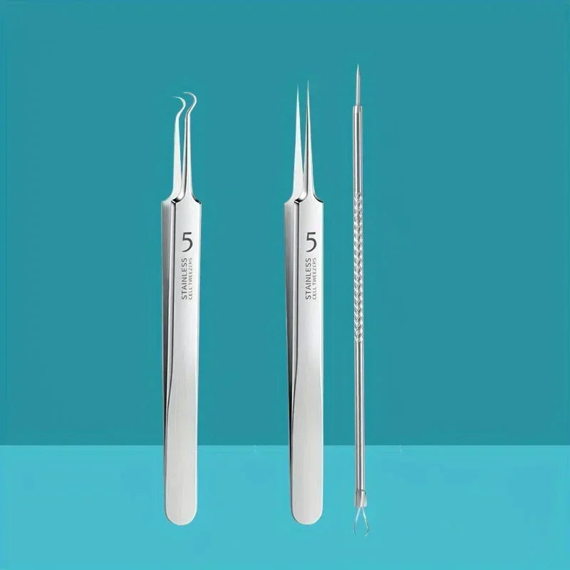 Stainless Steel Acne Extraction Kit For Professional Skincare