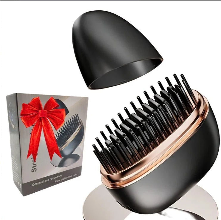 Zimir Mini Rechargeable 3 Speed Portable Hair Straightener Brush