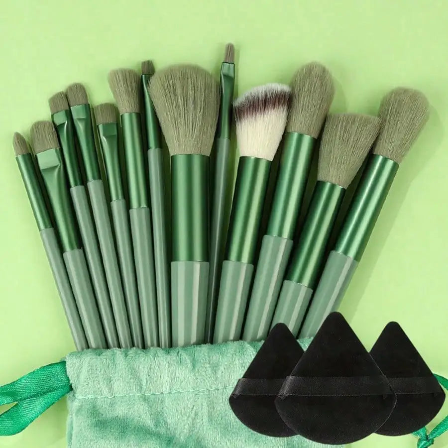 Professional Makeup Brush Set With Cosmetic Sponge And Case