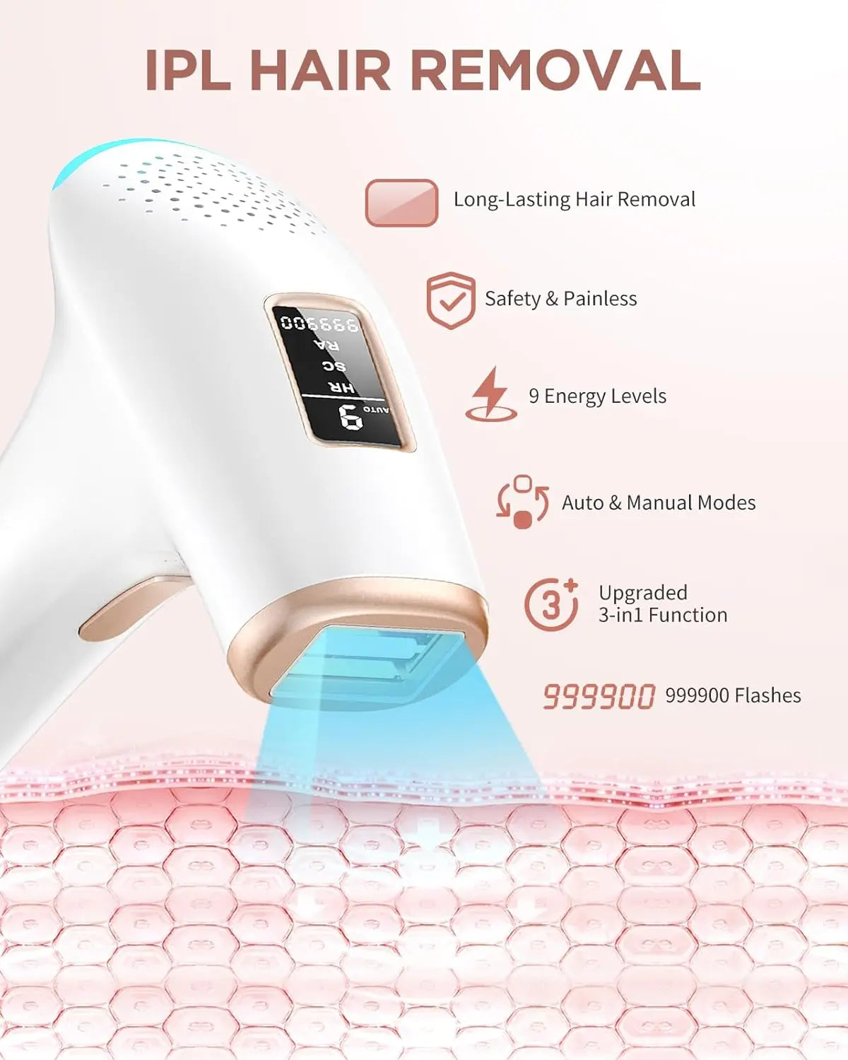 JOOYEE IPL Hair Removal Epilator For Face And Body Treatment