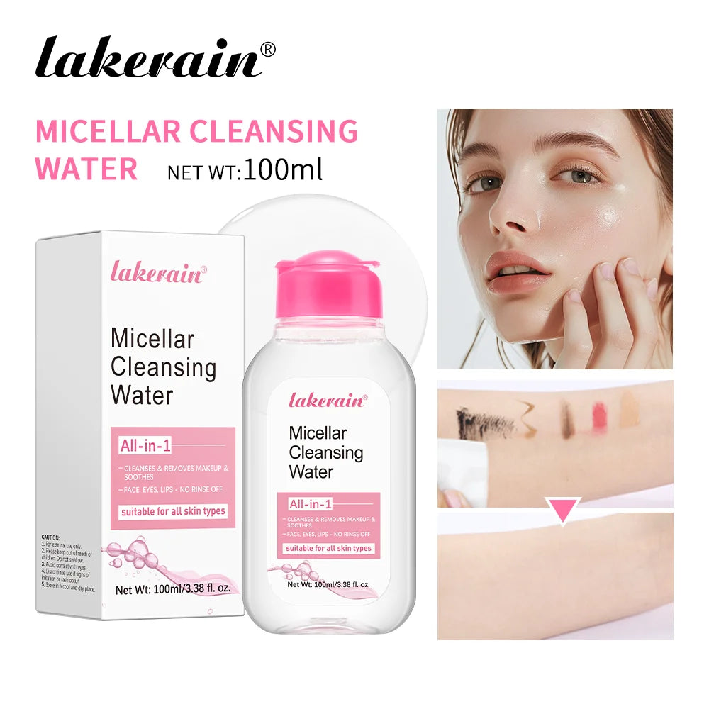 Lakerain Micellar Water Hydrating Facial Cleanser Gentle Makeup Remover