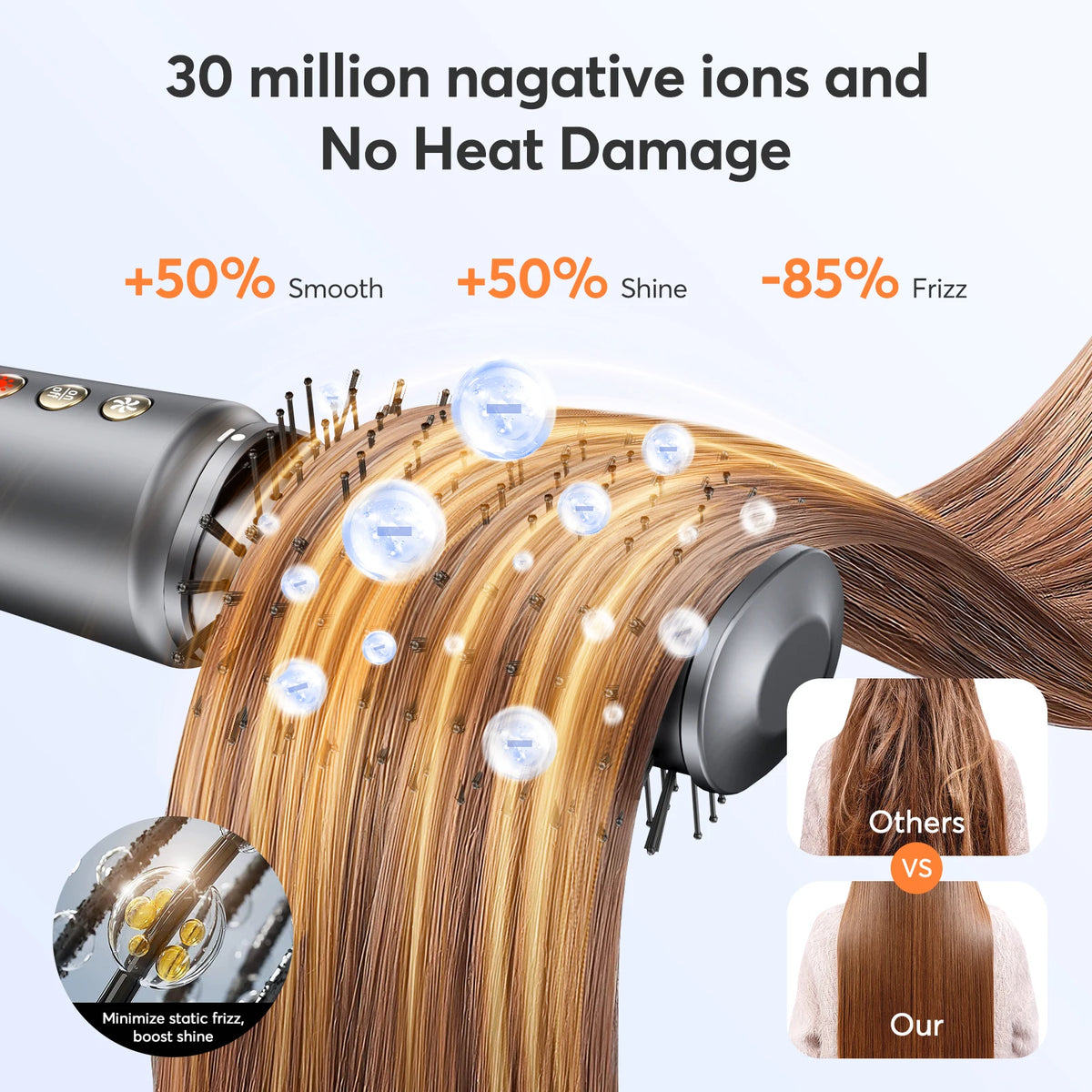 Bopcal Multifunctional Hair Dryer And Hot Air Comb Styler