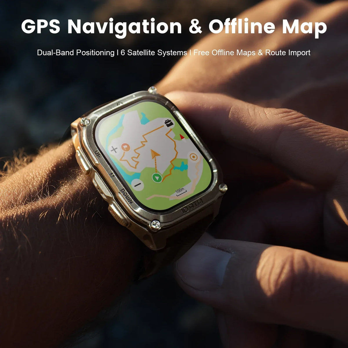 KOSPET Tank M4 Smart Watch With GPS And Health Monitoring