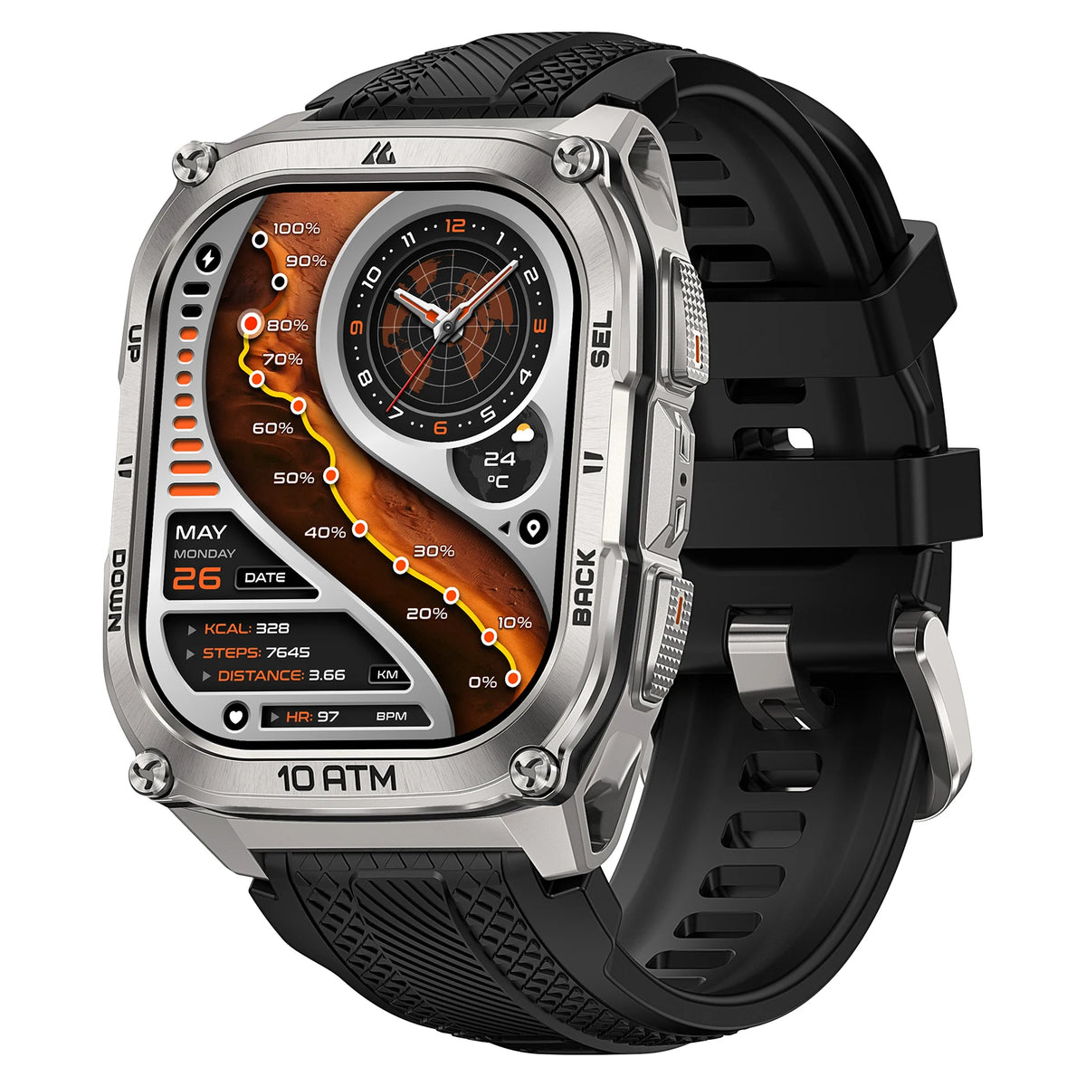 KOSPET Tank M4 Smart Watch With GPS And Health Monitoring