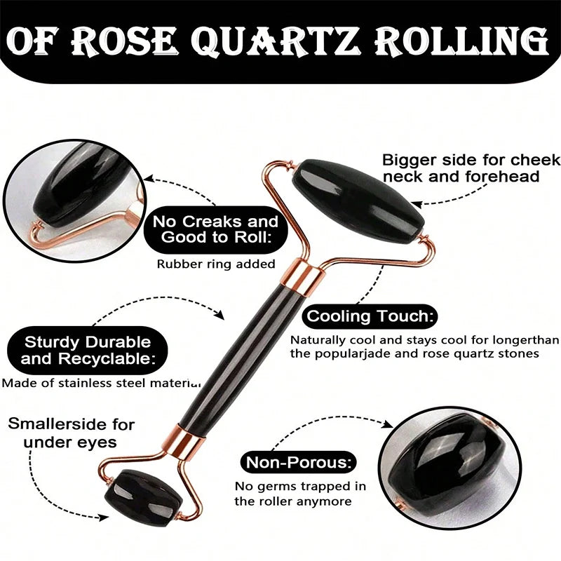 Plastic Ice Face Roller Gua Sha Set For Facial Massage