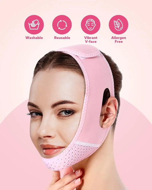 Reusable V Shape Facial Strap For Daily Skin Care Support