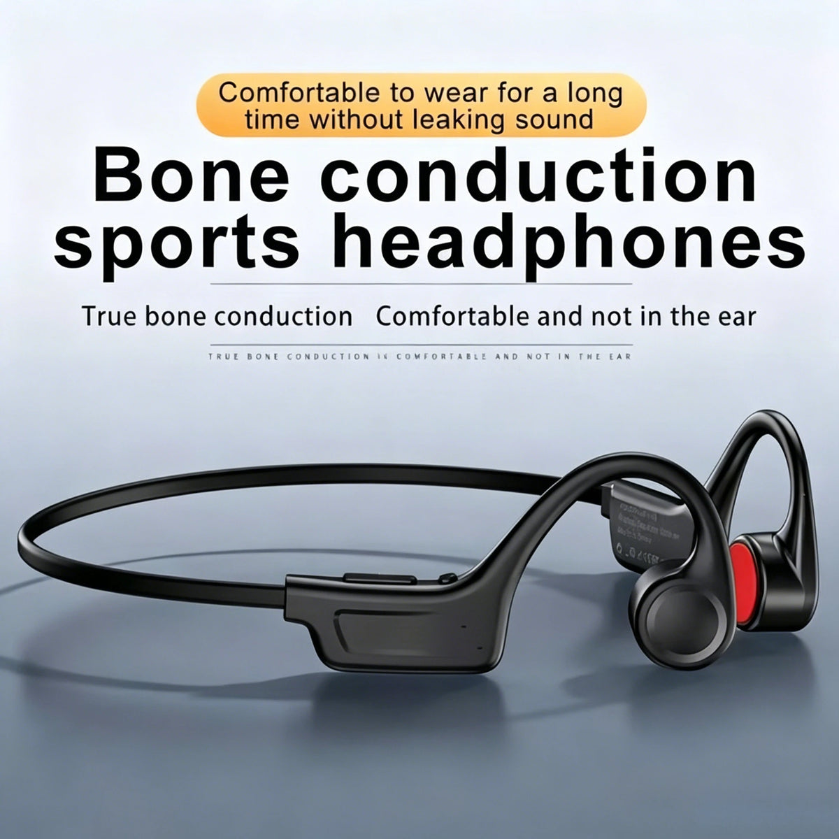 Wireless Bone Conduction Headphones With Mic And Type C Charge