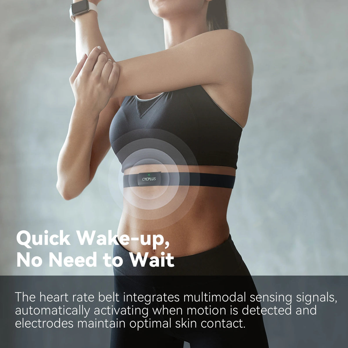 Cycplus H2 Bluetooth Antplus Heart Rate Monitor Chest Strap Sensor