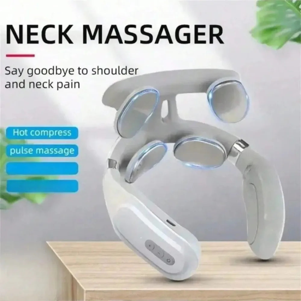 Adjustable USB Neck Massager With Heating For Pain Relief