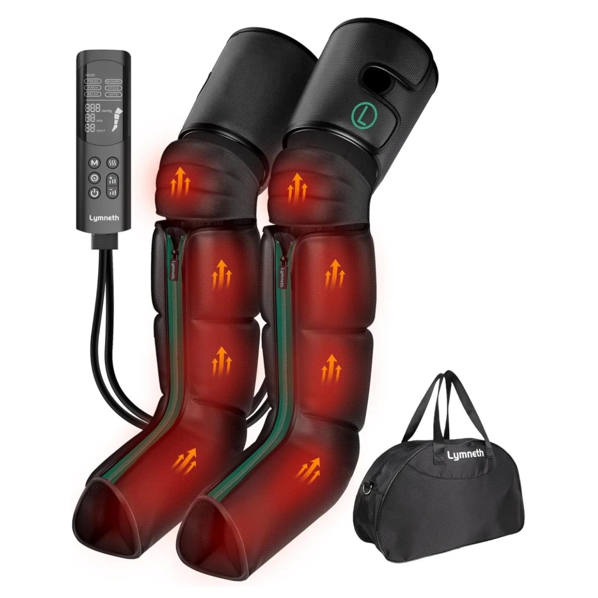 Air Compression Leg Massager With Heat For Circulation Relief