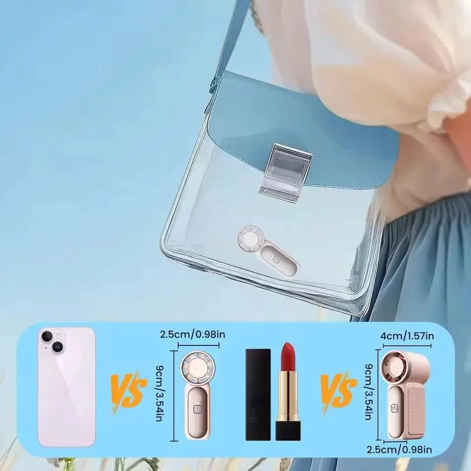 High Speed Mini Handheld Fan 3600mAh Portable Pocket Travel Cooler