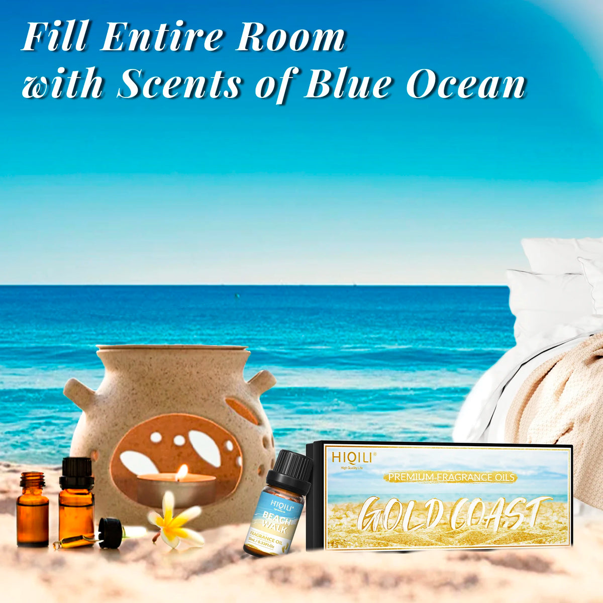 HIQILI Fragrance Oils Set For Aromatherapy Diffusers And DIY Crafts