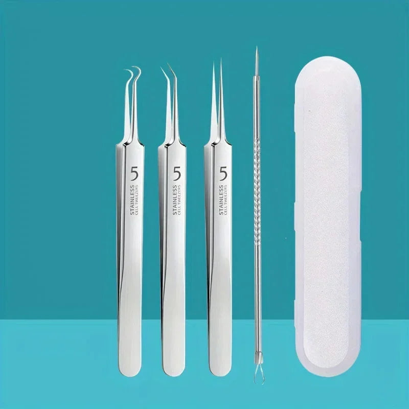 Stainless Steel Acne Extraction Kit For Professional Skincare