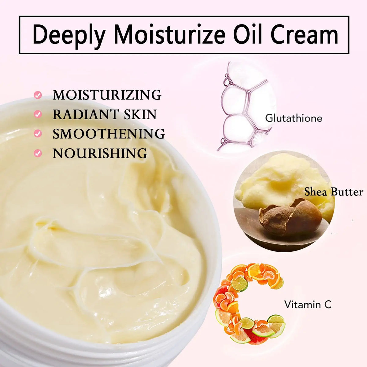 AILKE Natural Whitening Face And Body Cream With Shea Butter