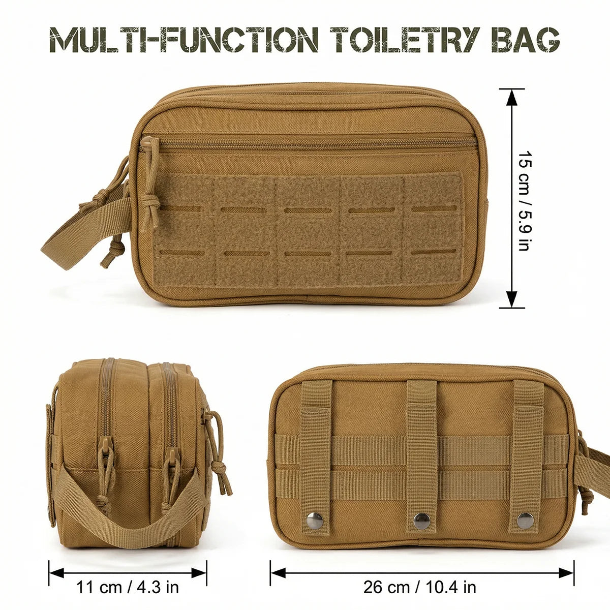 Refire Gear Tactical Toiletry Bag With Molle Attachment