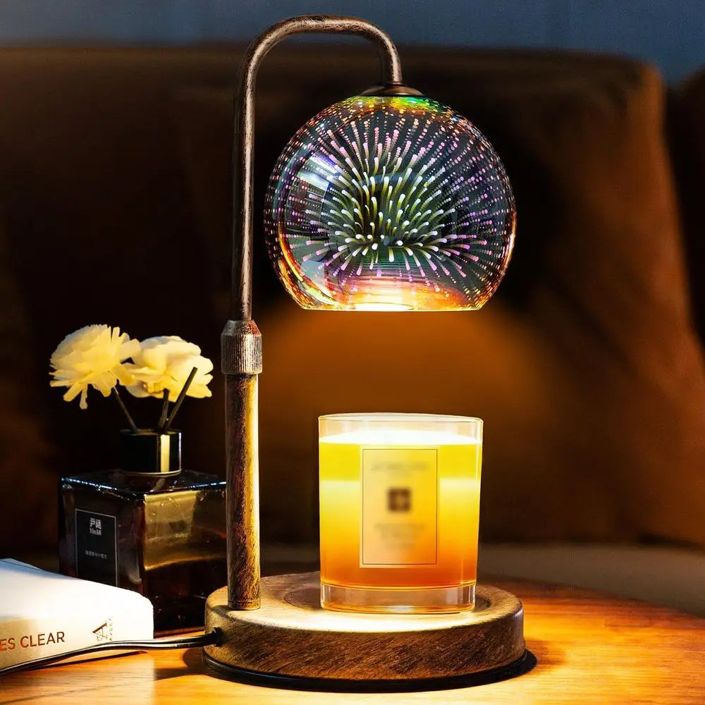 Candle Warmer Lamp With Timer Dimmable Wax Melter 3D Globe