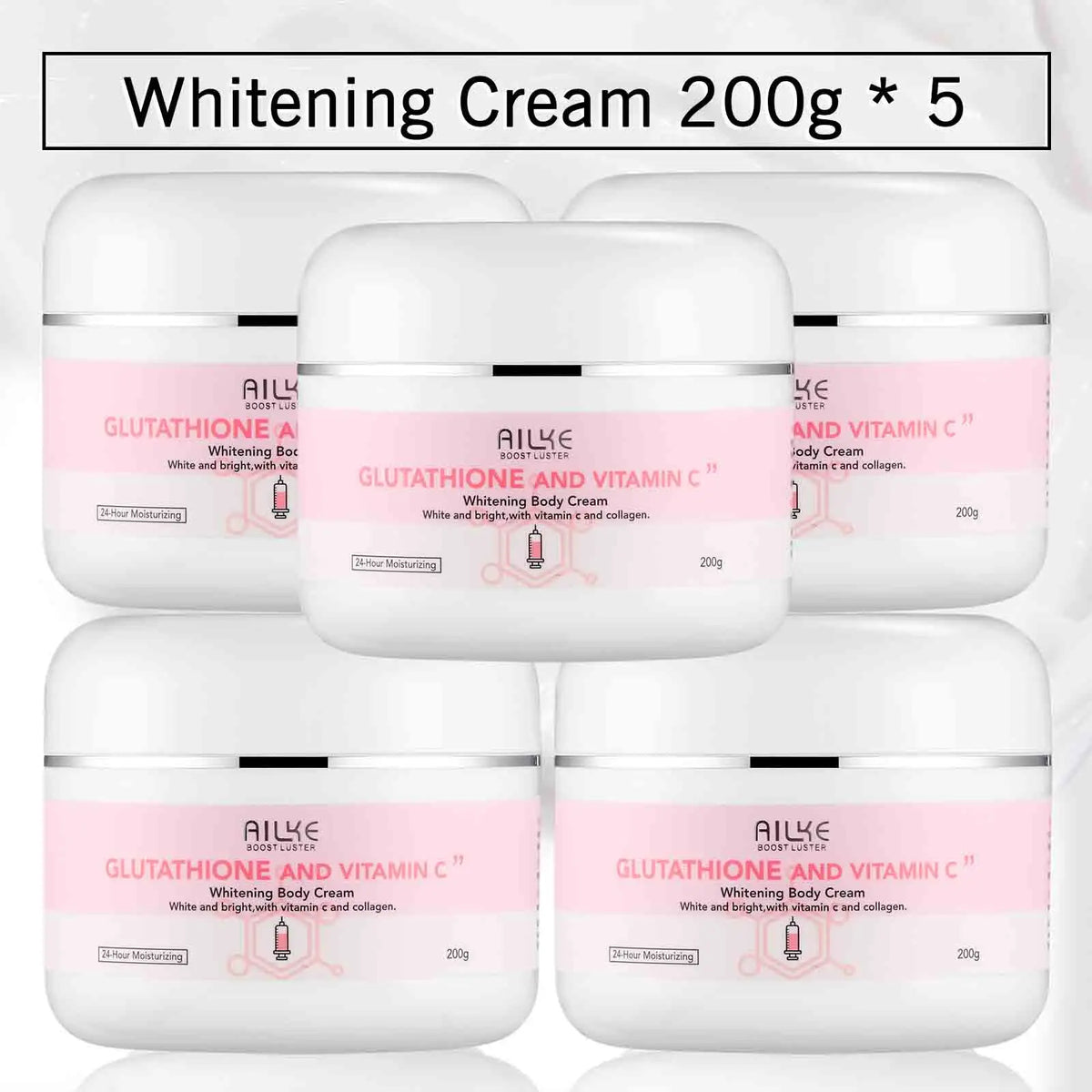 Ailke Glutathione Vitamin C Whitening Body Cream Reduces Dark Spots