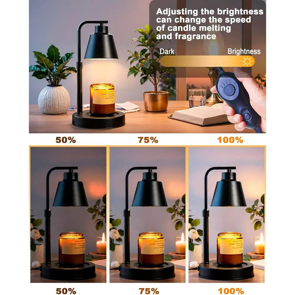 Candle Warmer Lamp With Timer Adjustable Brightness Wax Melter