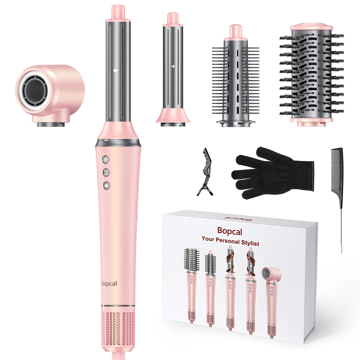 Bopcal Multifunctional Hair Dryer And Hot Air Comb Styler