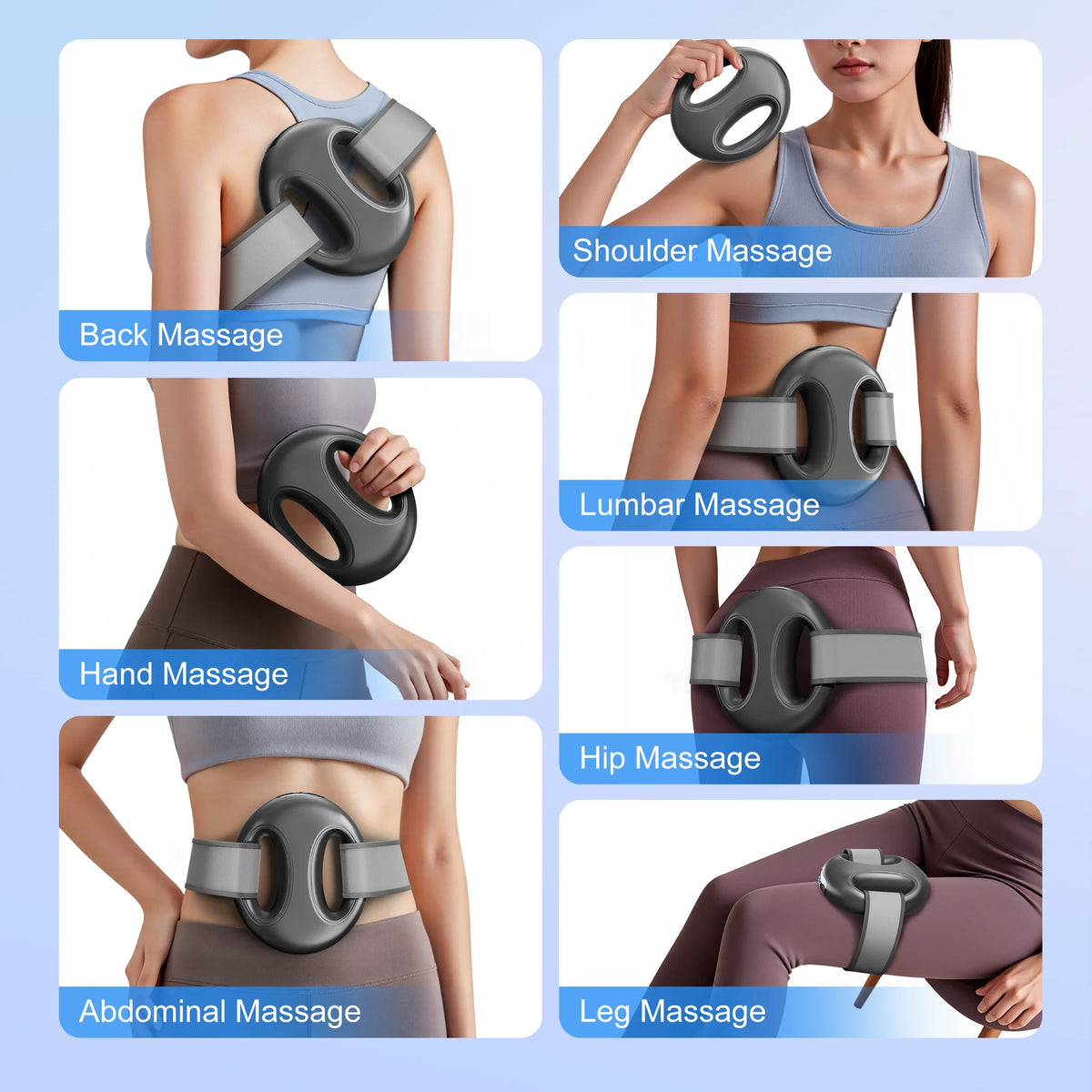 Leercon Portable Mini Fascia Ring Massager For Deep Muscle Relief