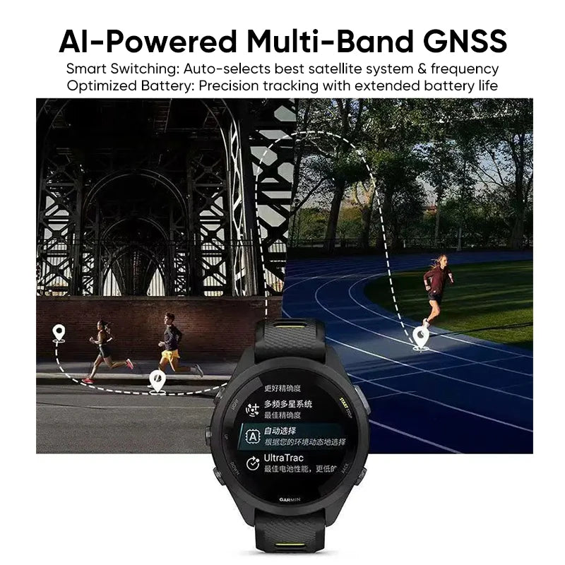 Garmin Forerunner 265 GPS Smartwatch AMOLED Touchscreen Fitness Tracker