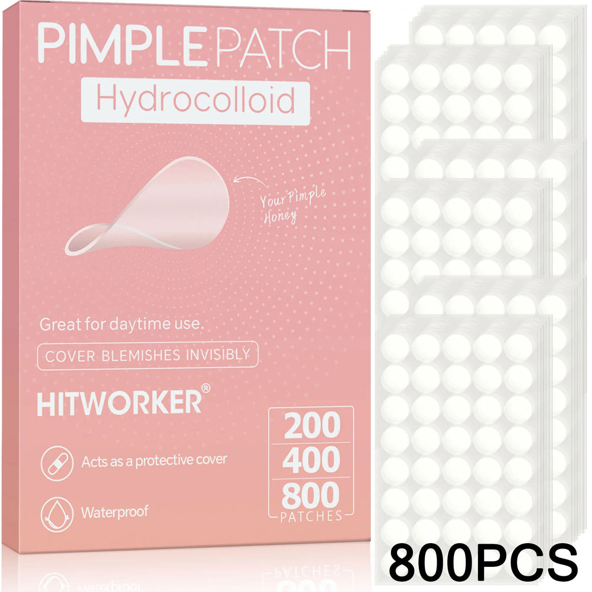 Gentle Hydrocolloid Round Acne Patches Overnight Healing And Visible Results