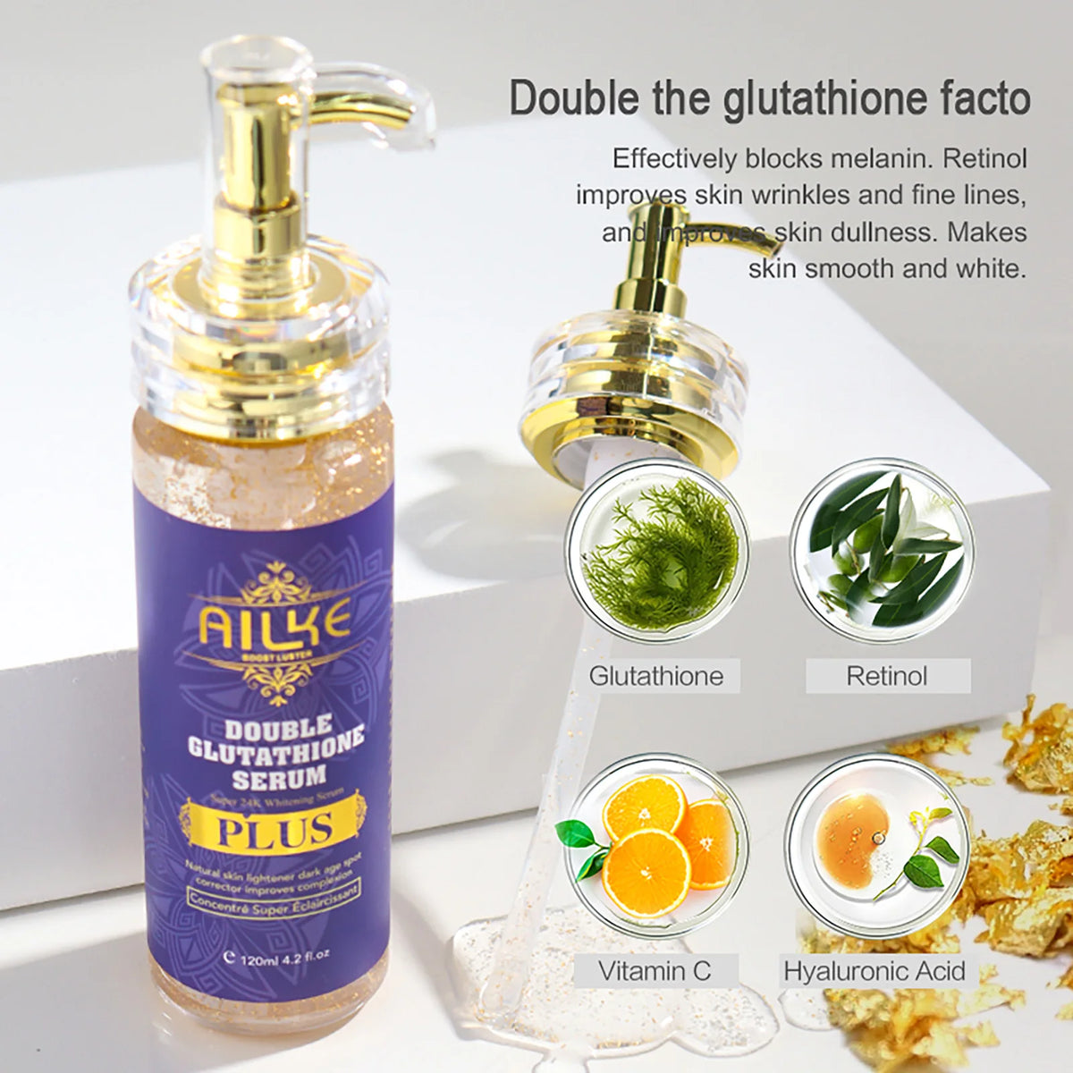 Ailke Glutathione Plus Skin Whitening Care Set Brightens Complexion